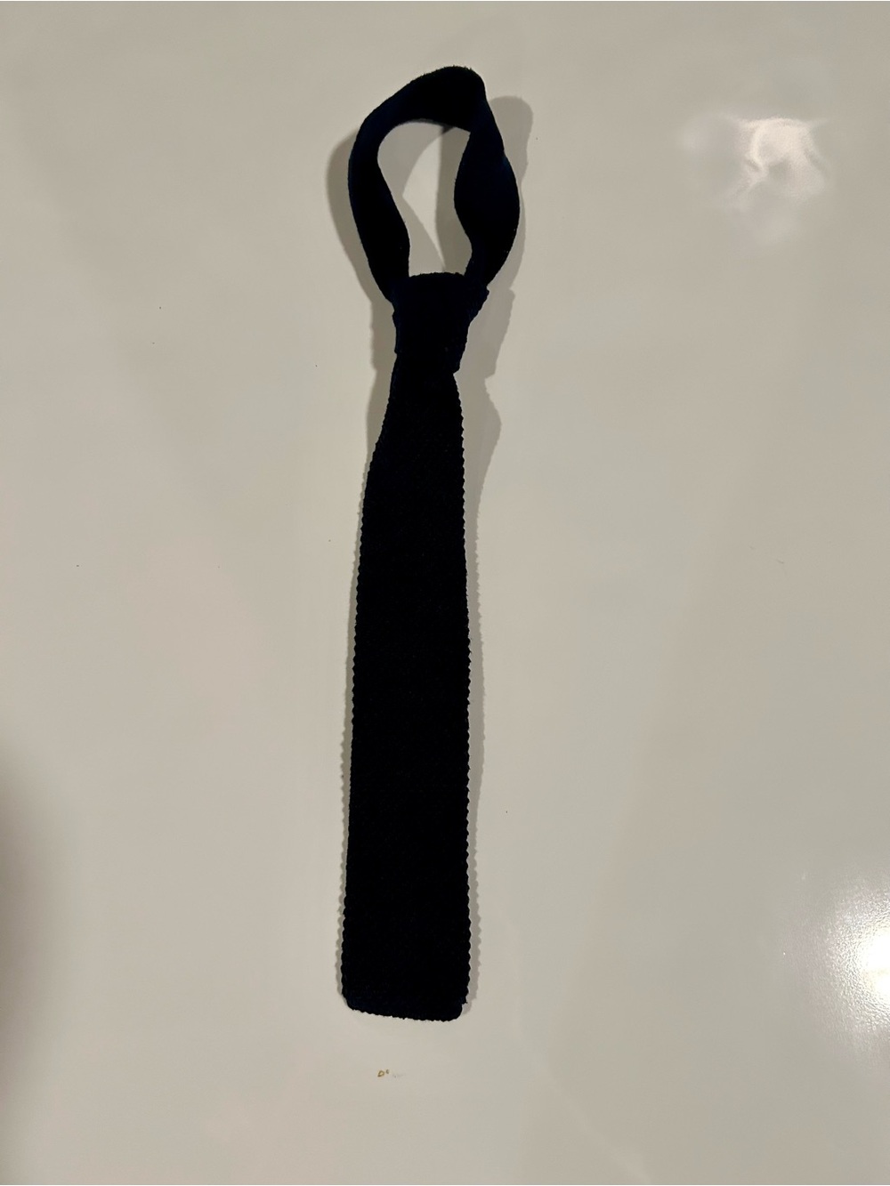 🔥Vintage Dark Blue Knit Kids Neck Tie - Stylish School & Event Accessory